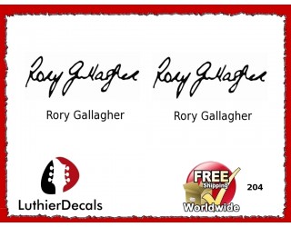 Guitar Players Rory Gallagher Signature Guitar Decal 204